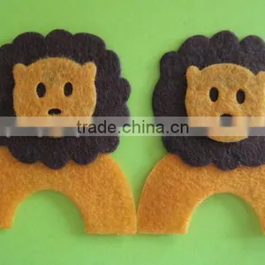 Hot Sale Eco Friendly New Products Promotional Gift Cute Felt Polyester Fabric Lion Scrapbooking on Express thumbnail-1