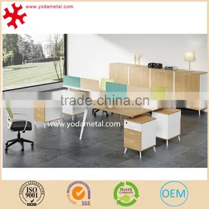 Classical Modular MDF Wood Panel 4 People Executive Office Table thumbnail-1