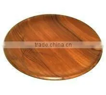 Round Wooden Tray thumbnail-1