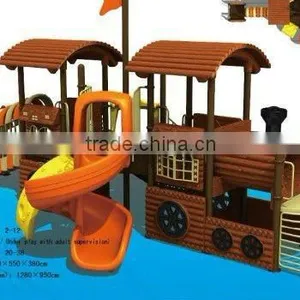 THE LARGEST OUTDOOR PLAYGROUND EQUIPMENT MANUFACTURER IN SOUTH CHINA - TRAIN DESIGN KID'S OUTDOOR PLAY EQUIPMENT(HA-09702) thumbnail-1