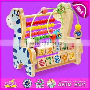 2016 Brand New Wooden Beads Toy, Lovely Educational Wooden Beads Toy, Cute Preschool Wooden Beads Toy W11B087 thumbnail-1