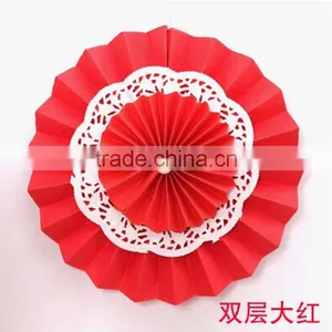 Colorful Wedding Party Decorations Paper Honeycomb Fan Wholesale thumbnail-4