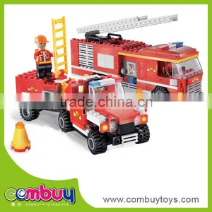 Education Producr Diy Mini Fire Truck Plastic Magic Bricks Toy thumbnail-1