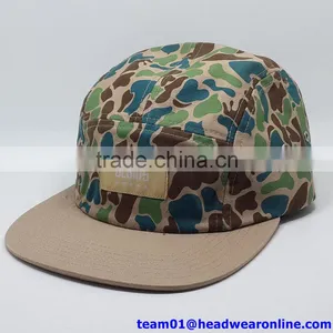Custom Made Design Camo 5 Panel Snapback Cap/hat thumbnail-2