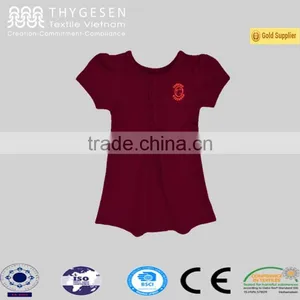 Applique Flower Cotton Baby Girl T Shirts Children's Clothing thumbnail-1