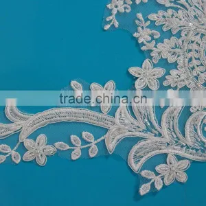 Golden Embroidery Collar Trims Sewing On Patches thumbnail-4