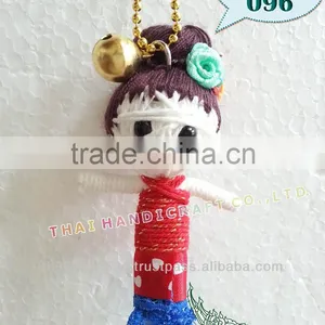 Handmade Keychains Keyrings Voodoo Doll String Accessories Bag Gifts thumbnail-1