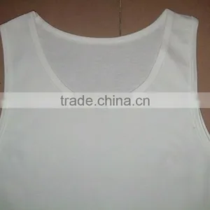 White Blank Mesh Sport Tank Top thumbnail-3