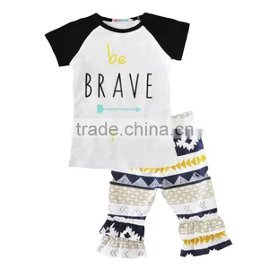 Wholesale Short Sleeve T-shirts and Pants Set Children Clothes Set thumbnail-1