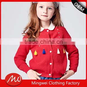 2017 OEM Custom-Made Shawl Knitting Patterns Sweater Coat for Children thumbnail-1