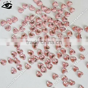 Different Acrylic Rhinestone Nail Shapes Heart Pink Color for Nail Art Craft Decoration thumbnail-1