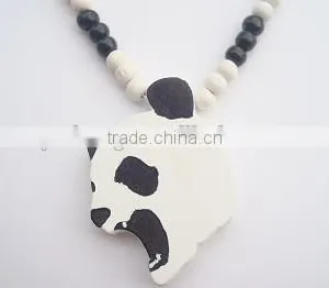 Wholesale Hip Hop Wooden Large Animals Bead Necklace thumbnail-1