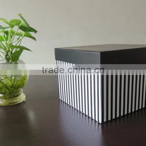 Gift Box Set - Gift Box Stripe Square Lime Set of 3 Black thumbnail-3