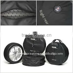 Spare Car Tire Cover With Handle 4pcs per Set Wheel Cover thumbnail-1