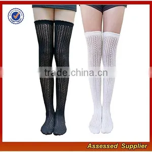 Wholesale Custom High Quality Sexy Women Thigh High Net Socks JH66 thumbnail-1