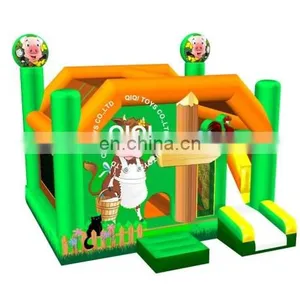 Inflatable House Bouncer Slide Combo/Funny Kids Inflatable Bouncy Castle With Slide thumbnail-1