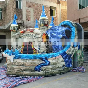 Fancy Giant Used Inflatable Bouncer Castle High Quality Kids Jumping Bouncer Cartoon Bouncer Slide for Commercial for Sale thumbnail-4