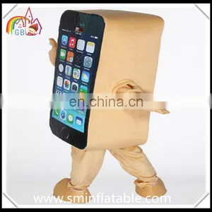 Colourful Mobile Phone Mascot Costume, Adult Fur Moving Costume thumbnail-4