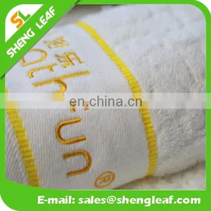 Hotel 100% Cotton White Bath Towel With Embroidered Logo thumbnail-2