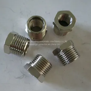 Brass Reducing Bushing F1/8xM3/8, BSP ,BSPT,NPT,G,ZG Reducer Adaptor thumbnail-2