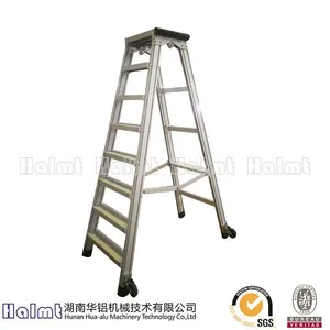 Industrial Double-Sided a Ladders With Aluminum thumbnail-1