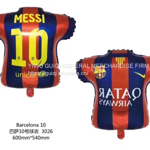 Foil Balloon Barcelona No.10 Shirt Balloon Mylar Balloon Helium Balloon Pink Decoration Balloon thumbnail-1