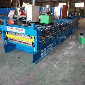 Double Layer Metal Roofing Sheet Trapezoid Profile Roll Forming Making Machine thumbnail-2