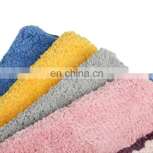 Wholesale New Arrival Comfortable Cheap Absorb Water Anti Slip Shaggy Bath Mat thumbnail-2