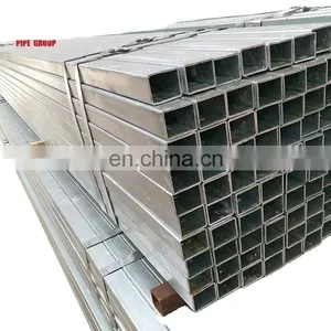 Tianjin Factory Zinc Coating 60g-120g/m2 Hot Dipped Galvanized Square Pipe thumbnail-5