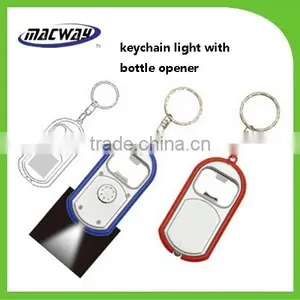 Promotion Gift Mini LED Light With Keychain and Bottle Opener thumbnail-1