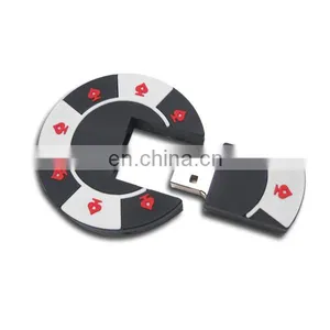 New Product Poker Chip Usb Pen Drives, Poker Chip Usb Flash Drive, OEM Customized Shape 2D 3D Pvc Usb Drive China thumbnail-1