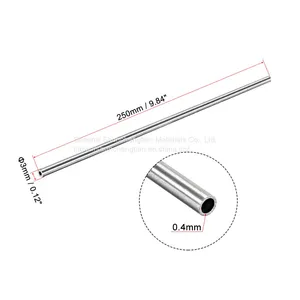 6mm 7mm 8mm 9mm 10mm OD 304 Stainless Steel Round Tubing 250mm Length Seamless Straight Pipe Tube thumbnail-5