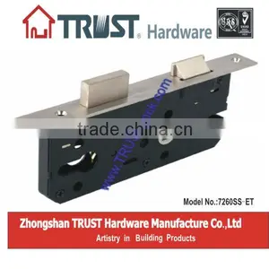 TRUST 72X60mm High Security Mortise Lock Body With Euro Profile Cylinder Hole thumbnail-1