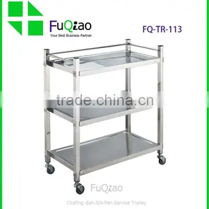 Hot Sale Stainless Steel Hotel Room Service Cart Service Trolley thumbnail-4