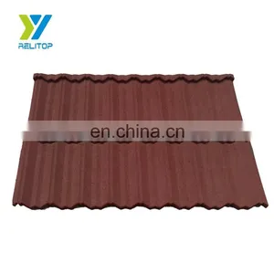 Modern Style Nosen Type Stone Coated Steel Roof Tile 0.3mm 0.35mm 0.4mm 0.5mm Metal Roofing Sheet thumbnail-5