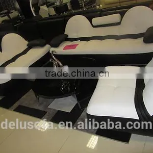Sectional Sofa Design,modern Furniture Sofa, White With Orange Color thumbnail-2