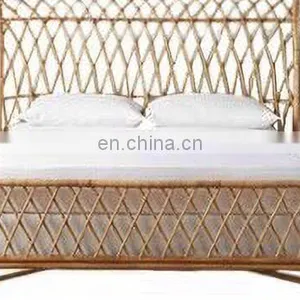 Luxury Real Bamboo Bed High Quality Good Price Vietnamese Style Custom Size for Decoration From Distributor thumbnail-3