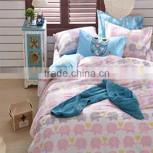 High Quality 100% Cotton Animal Printed Cartoon Bedding Sets Kids Queen Size Bed Sheets thumbnail-6