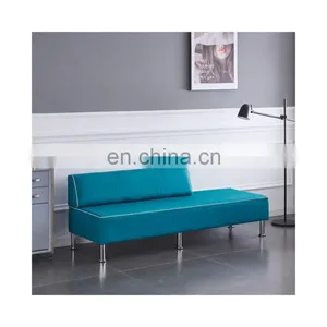 Soft Hair Salon Waiting Chair Black Barber Shop Waiting Area Chair You Rich Cheap Salon Waiting Seat thumbnail-1