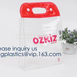 Frosted Plastic Gift Bags, Large Merchandise Retail Clothing Grocery Boutique Shopping Bags With Handles, Multi Colors thumbnail-2