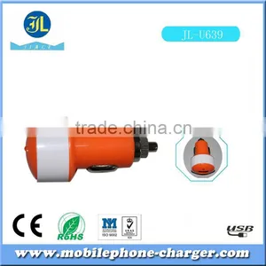 Surprise of Christmas Colorful Portable ac Adaptor Usb Device Car Charger With Bullet thumbnail-4