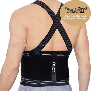 Breathable Moving and Warehouse Jobs Safety Back Belt Industrial Work Back Brace Back Support Belt Adjustable Removeable Straps thumbnail-3