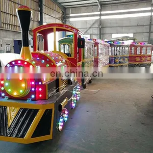 Zoo Kids Electron Steam Tourist Old Fashion Battery Operated Trackless Train thumbnail-5
