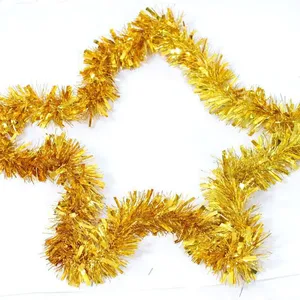 PET Tinsel Garland Strips - Colorful for Mall Christmas Decor & Outdoor Party Layouts thumbnail-4