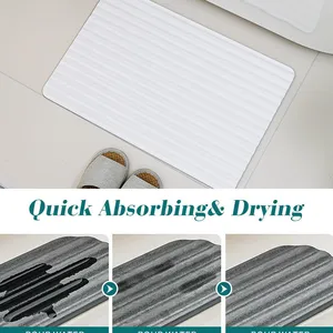 Wave Diatomite Stone Bath Mat Manufacturer - Sheenyoo thumbnail-3