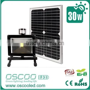 Led Flood Lighting 30W Solar Rechargeable Light With Solar Panels New Products Led Flood Lighting thumbnail-1