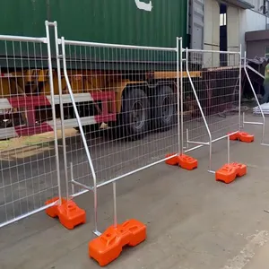 Outdoor Galvanized Australia Temporary Fence Panels Construction Site Fence for Sale thumbnail-2