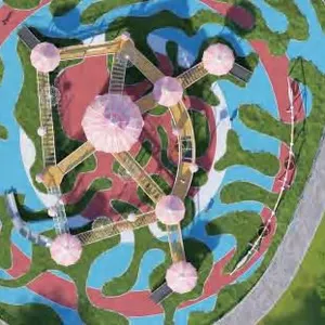 's Playground Equipment With Climbing Holes and Outdoor Stainless-steel Slide With Drilled Holes for Communities and Kindergartens thumbnail-4