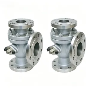 Stainless Steel 316 Marine DIN Flanged 3-Way Ball Valve With PTFE Seals thumbnail-4
