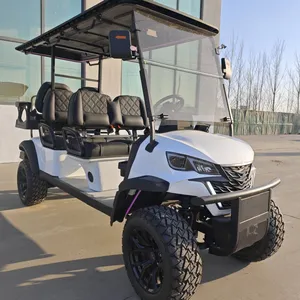 New 4+2 Six-seater Electric Golf Cart, Scenic Area Sightseeing Vehicle for Export, Factory Direct Supply thumbnail-5